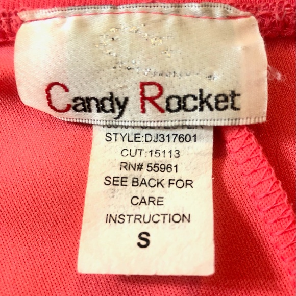 Candy Rocket Prom Off Shoulder Glitter Sparkle Coral Y2K Long Sheer Dress Small - Picture 14 of 15